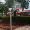 Basketbalpaal model Classic 27 basketbalpaal met geluidsarm basketbalbord